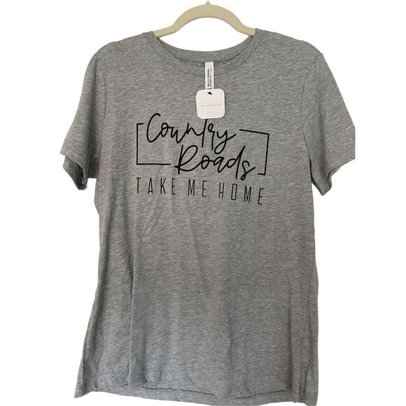 Bella Canvas Country Roads Take Me Home Tee - Picture 2 of 4